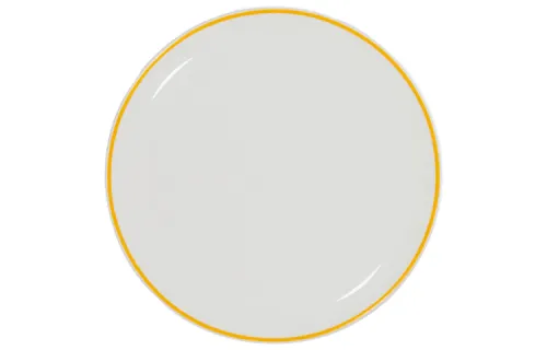 DIOR Dior Ceramics Cheval Blanc St. Barts Collection Simple and Practical Plate 21cm Yellow Stroke
