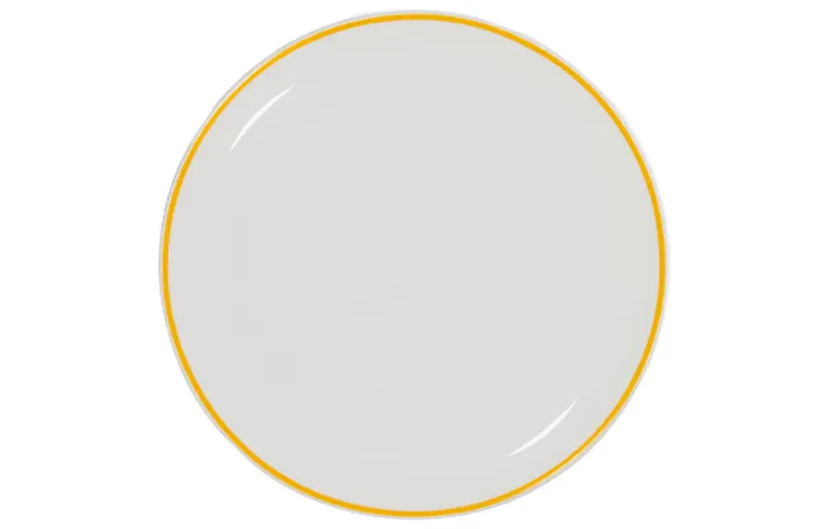 DIOR Dior Ceramics Cheval Blanc St. Barts Collection Simple and Practical Plate 21cm Yellow Stroke