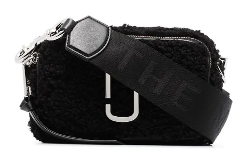 MARC JACOBS Snapshot Sheepskin Crossbody Bags Women's Black