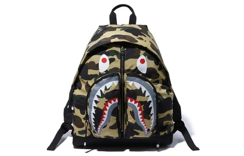 A BATHING APE Polyester Backpack Regular Unisex Yellow Camouflage