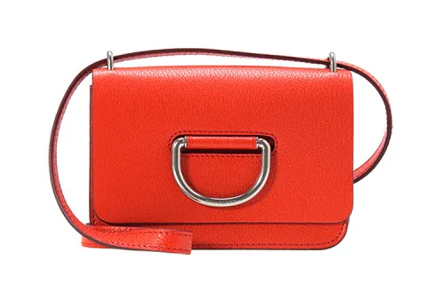Burberry Leather Handbag, Crossbody Bag, Shoulder Bag Women's Red