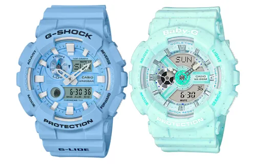 CASIO Unisex Pair Table Series Blue Watch