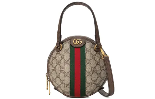 GUCCI Ophidia Canvas Spherical Bag, Portable Crossbody Bag, Shoulder Bag Unisex