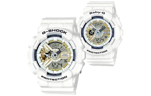 CASIO Unisex Pair Table Series White Watch LOV-16A-7A