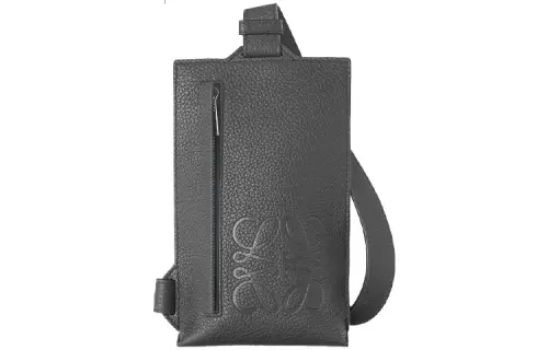 LOEWE Calfskin Shoulder Bag, Crossbody Bag Men's Black