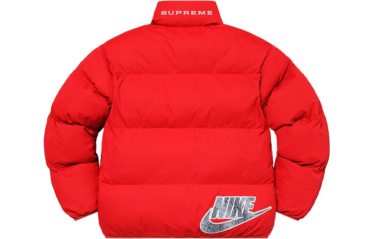 Куртка Supreme x nike reversible puffy jacket SS21 (мультиколор) — фото 2