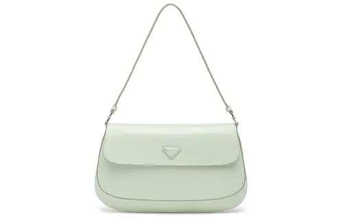 PRADA Leather Handbag, Shoulder Bag, Shoulder Bag Women's Green