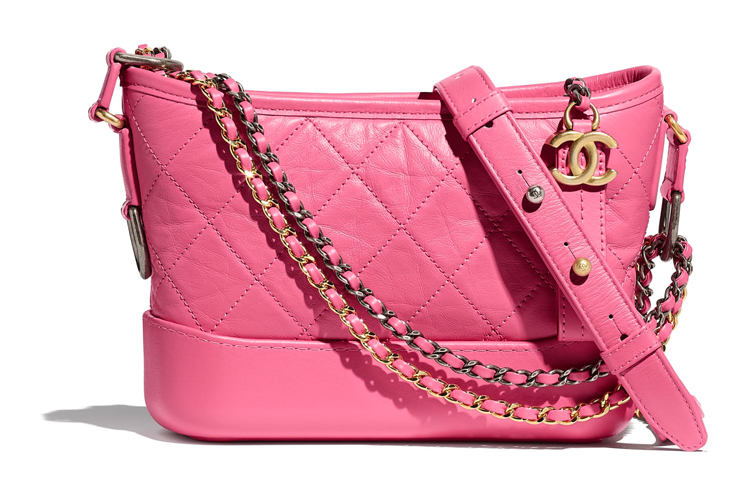 CHANEL Gabrielle Calfskin Hobo Bag, Handbag, Shoulder Bag, Crossbody Bag Small Women's Pink