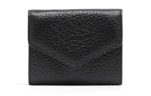 Maison Margiela Flap Cow Leather Wallet Women's Black