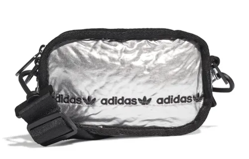 Adidas Originals MINI Nylon Fabric Shoulder Bag, Crossbody Bag, Handbag, Clutch Mini Unisex Silver