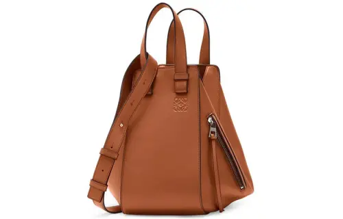 LOEWE Hammock Calfskin Hammock Bag, Crossbody Bag Small Women's Brown/Caramel