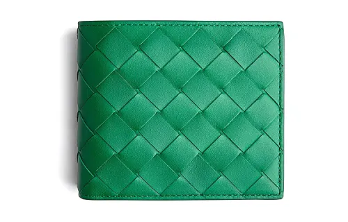 Bottega Veneta Cow Leather Wallet Men's Green