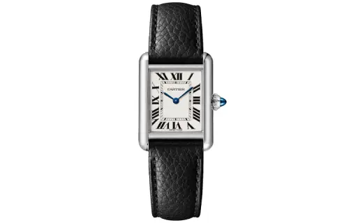 CARTIER TANK DE Quartz Movement Small Women's Watch 29.5mm*22mm White Dial Stainless Steel Case