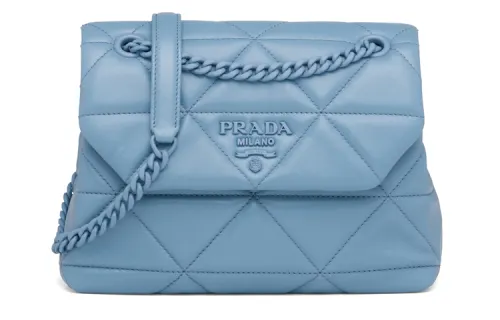 PRADA Spectrum Sheepskin Shoulder Bag Small Women's Starry Blue
