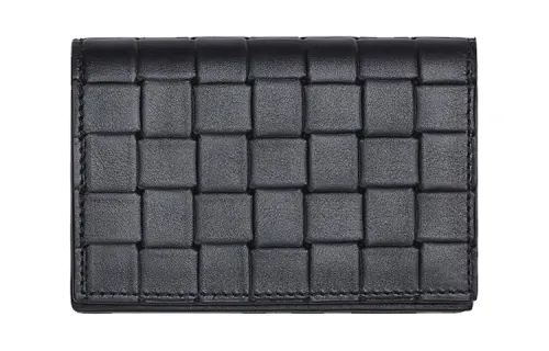 Bottega Veneta Cow Leather Card Holder Men's Black