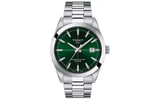 TISSOT Windy Collection Automatic Mechanical Movement Men's Watches Watch 40mm Green Dial Stainless Steel Case