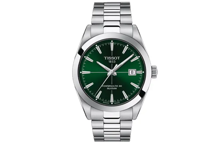 TISSOT Windy Collection Automatic Mechanical Movement Men's Watches Watch 40mm Green Dial Stainless Steel Case
