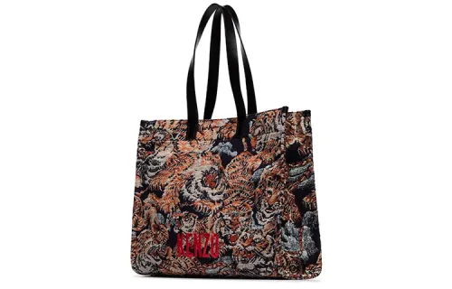 KENZO Polyester Tote Bag, Shopping Bag, Handbag, Crossbody Bag Regular Unisex Multicolor