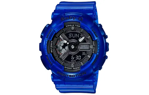 CASIO Women's BABY-G Blue Watch BA-110CR-2A