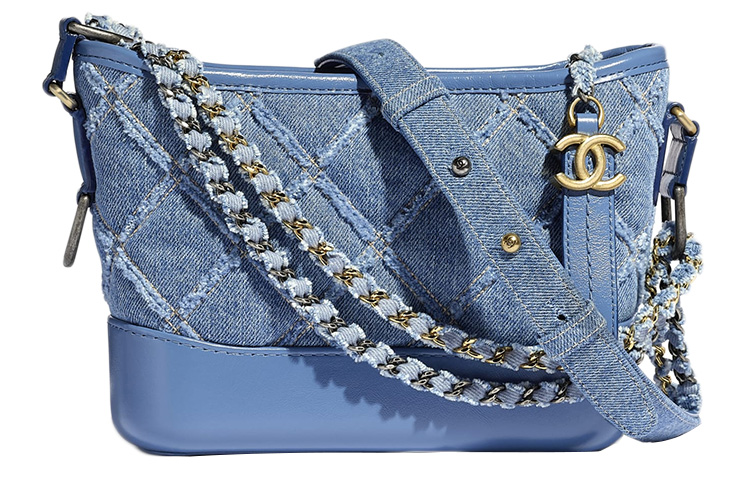 CHANEL Gabrielle Denim Hobo Bag, Backpack, One Shoulder Handbag, Crossbody Bag Small Women's Blue
