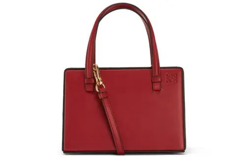 LOEWE Natural Calfskin Handbag Women's Pomegranate Red