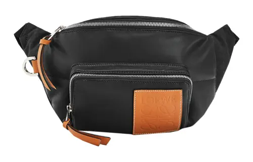 LOEWE Nylon Fabric Fanny Pack Unisex Black