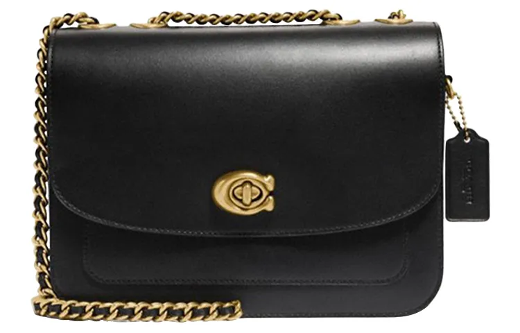 COACH Madison Cow Leather Crossbody Bags Medium Women's Black