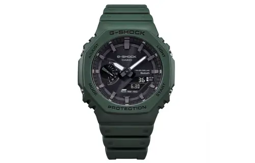 CASIO Men Liquid Crystal/Analog Dual Display Series Black Watch GA-B2100-3APR