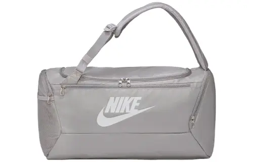 Nike Brasilia Polyester Luggage Bag Travel Bag 41L Unisex Gray