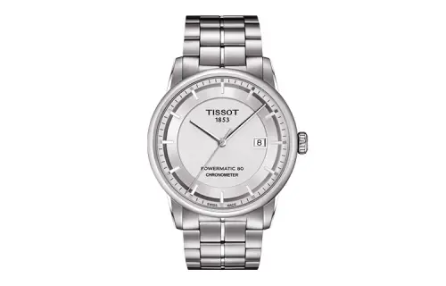 TISSOT Tissot, mechanical mechanism, calendar, men's watch, white dial, case stainless steel, watch strap, 41mm