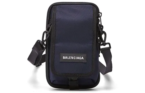 Balenciaga Nylon Crossbody Bags Men's Blue