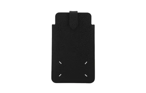 Maison Margiela Cow Leather One Shoulder Crossbody Card Holder Men's Black