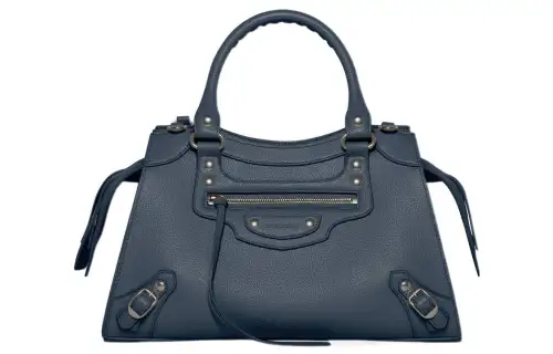 Balenciaga Neo Classic Grain Calfskin Handbag Small Women's Dark Blue