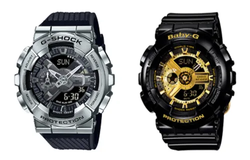 CASIO Unisex Pair Table Series Black Watch