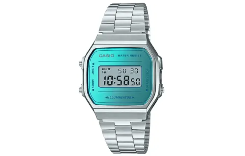 CASIO Women's VINTAGE Series Blue Watch A168WEM-2