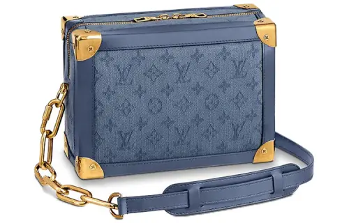 LOUIS VUITTON Soft Trunk Monogram Denim Blue