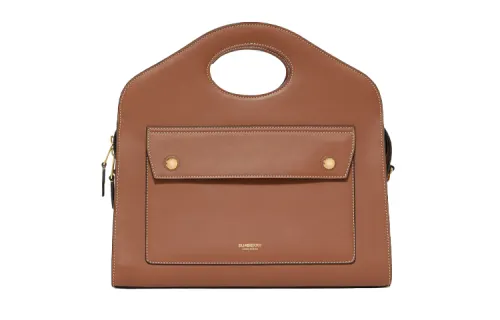 Burberry Leather Shoulder Bag, Crossbody Bag, Handbag Small Women's Malt Brown
