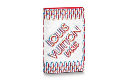 LOUIS VUITTON Pocket Organizer White Damier Spray