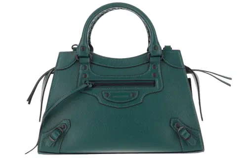 Balenciaga Neo Classic Grain Calfskin Handbag Women's Forest Green