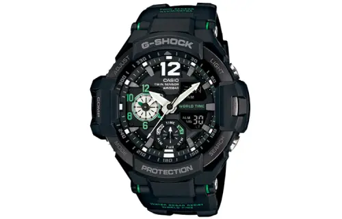 CASIO Men MASTER OF G-AIR Series Black Watch GA-1100-1A3ER