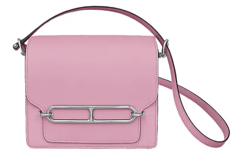 HERMES Roulis Silver Tone Buckle Swift Leather Pig Nose Bag, Shoulder Bag, Crossbody Bag Mini Women's