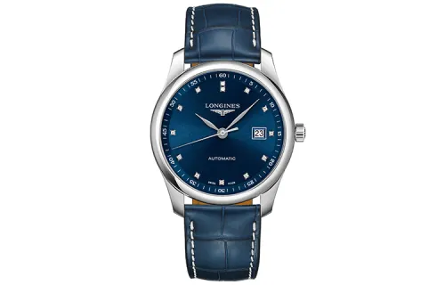 LONGINES Master Collection Automatic Mechanical Movement Men's Watch 40mm Blue Dial Stainless Steel Case