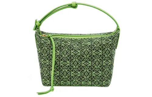 LOEWE Cubi Bag Small Anagram Jacquard Green/Apple Green