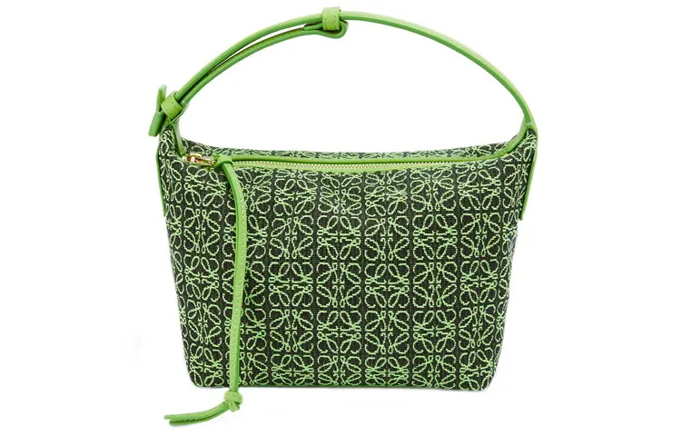 LOEWE Cubi Bag Small Anagram Jacquard Green/Apple Green