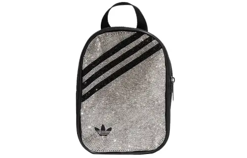 Adidas Originals Polyester Backpack Mini Women's Silver