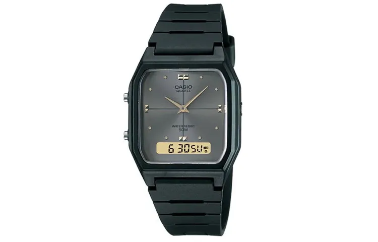 CASIO Men YOUTH Black Watch AW-48HE-8A