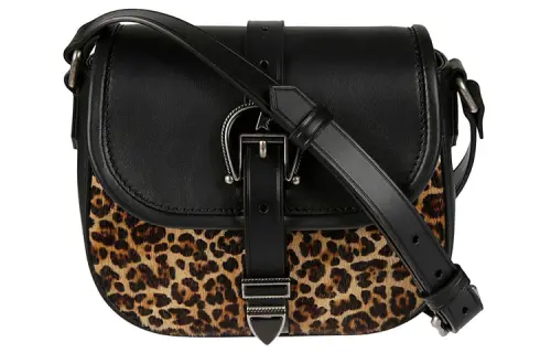 Golden Goose Leather Shoulder Bag, Crossbody Bag Women's Black & Brown