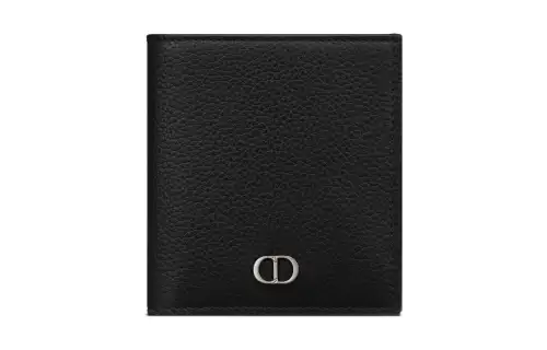 DIOR Grained Calfskin Wallet Men's Black