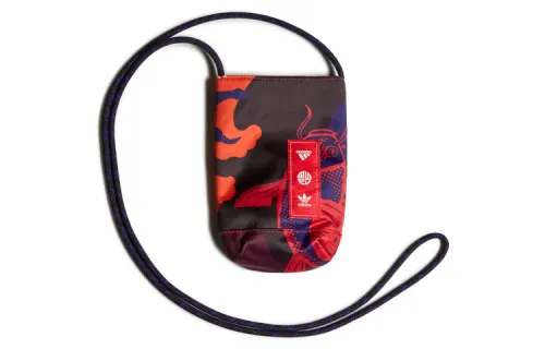 Adidas Originals Polyester Fanny Pack, Crossbody Bag, Shoulder Bag Regular Unisex Black Red