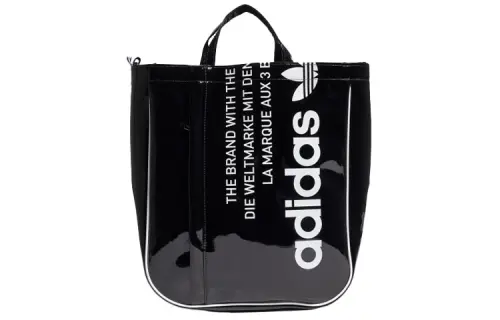 Adidas Originals Trefoil Polyurethane One Shoulder Handbag Unisex Black